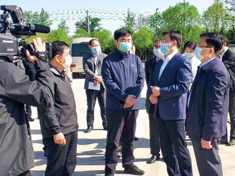 德州市委副書記張傳忠到晶創(chuàng)新材料調(diào)研指導